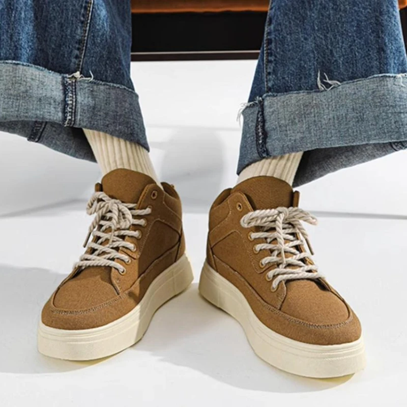 Men'S Shoes With Height Increase - Dicke Sohle Höhe Zunehmende High Top