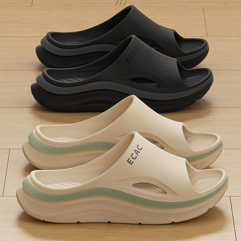 Sport Slide Men - Damen-Plateau-Hausschuhe, Wolken-Sommer-Sandalen, Herren-Flip-Flops, rutschfeste Strand- und