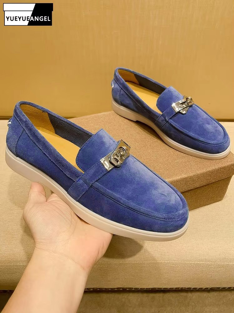 Men Shoes For Office Work - Herren Business-Slipper aus echtem Leder, Slip-On,