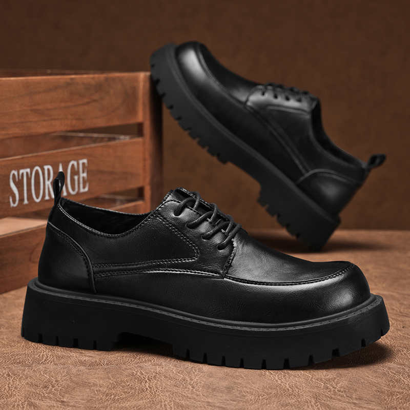 Men Shoes Expensive - Runde Zehenpartie mit Schnürung, sportliche Anzugschuhe