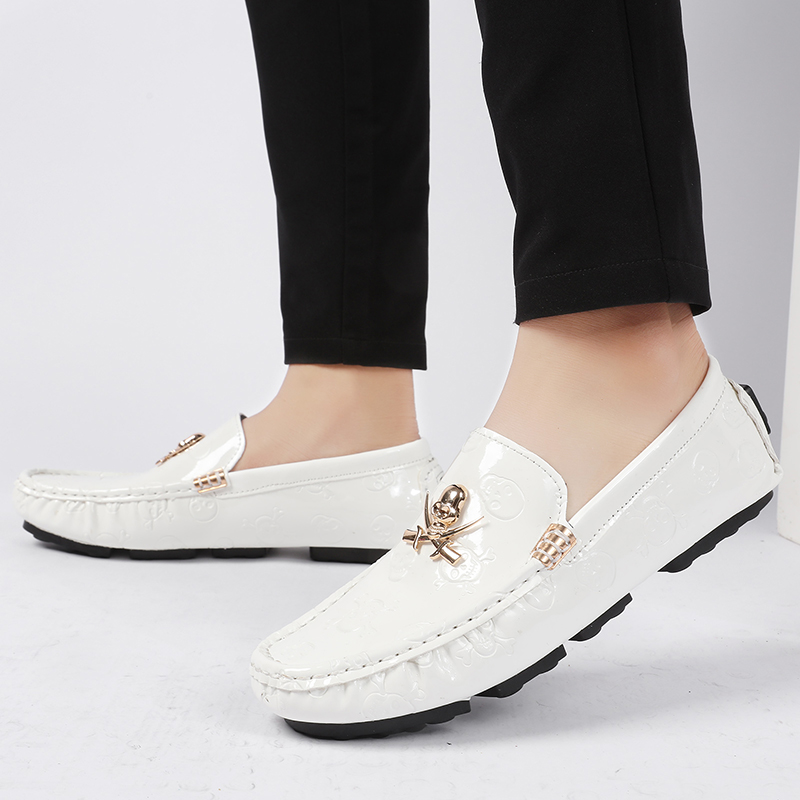 Men'S Shoes Hey Dude - Herren Qualitäts-Slipper mit Totenkopf-Design, luxuriöse, stilvolle