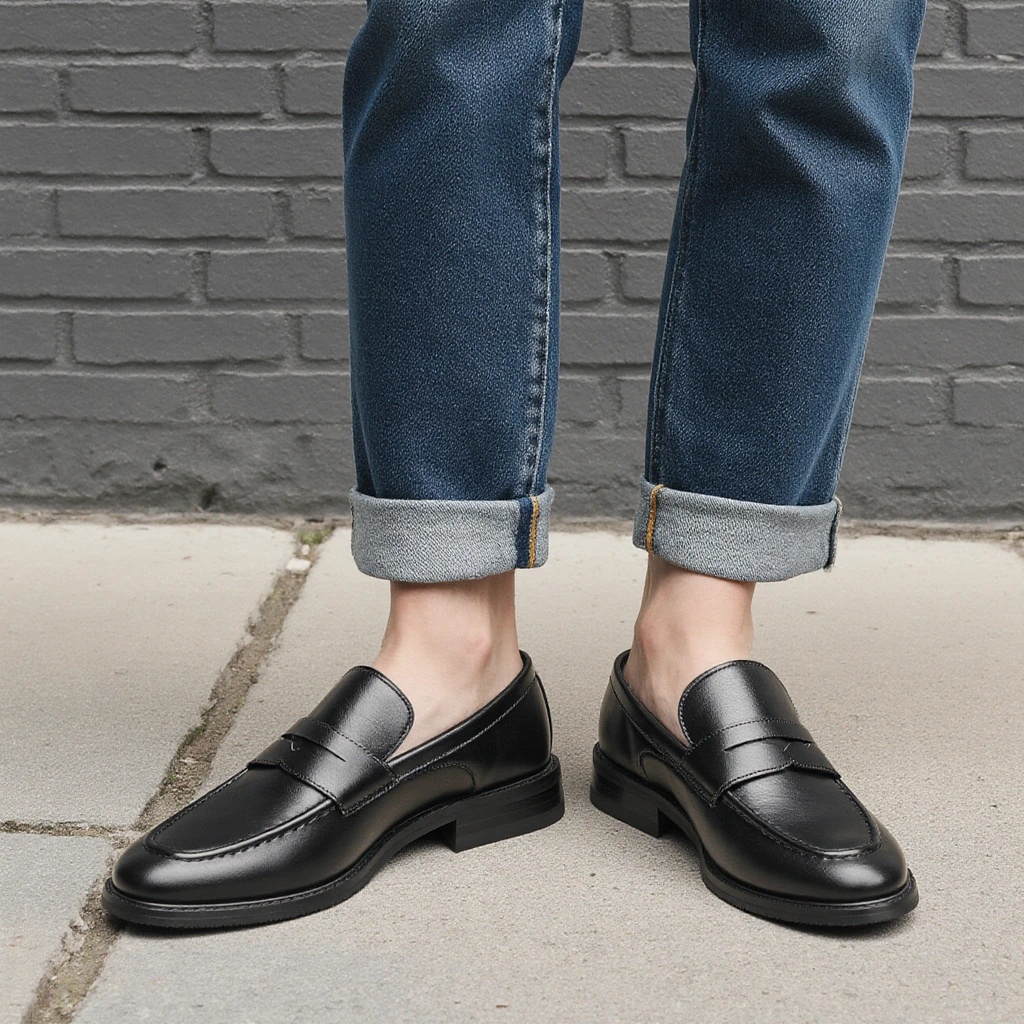 Herren Schwarze Penny Loafer K – Men Shoes For Office Work Bewertung und Preis