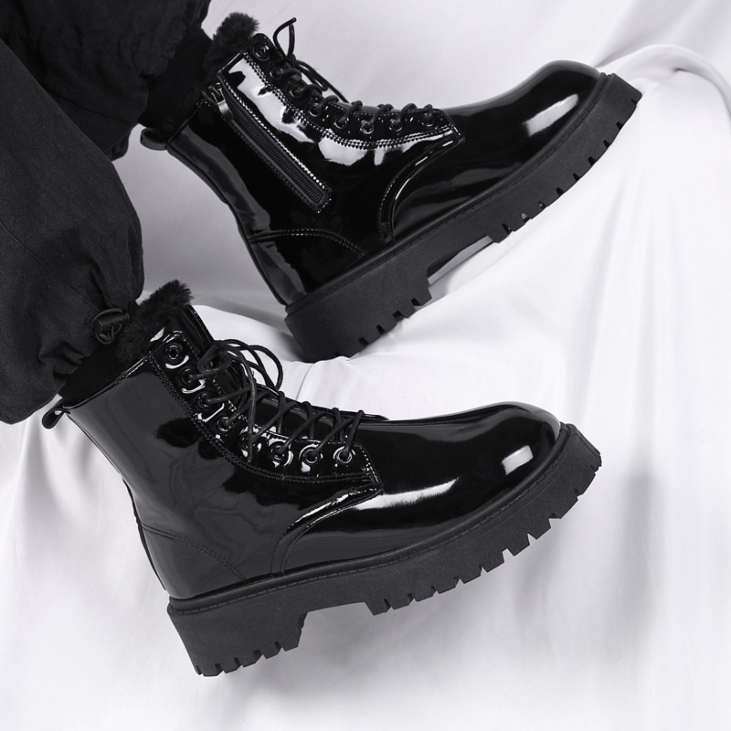 Warme Plüsch-High-Top-Stiefel  – Men Shoes 2026 Bewertung und Preis