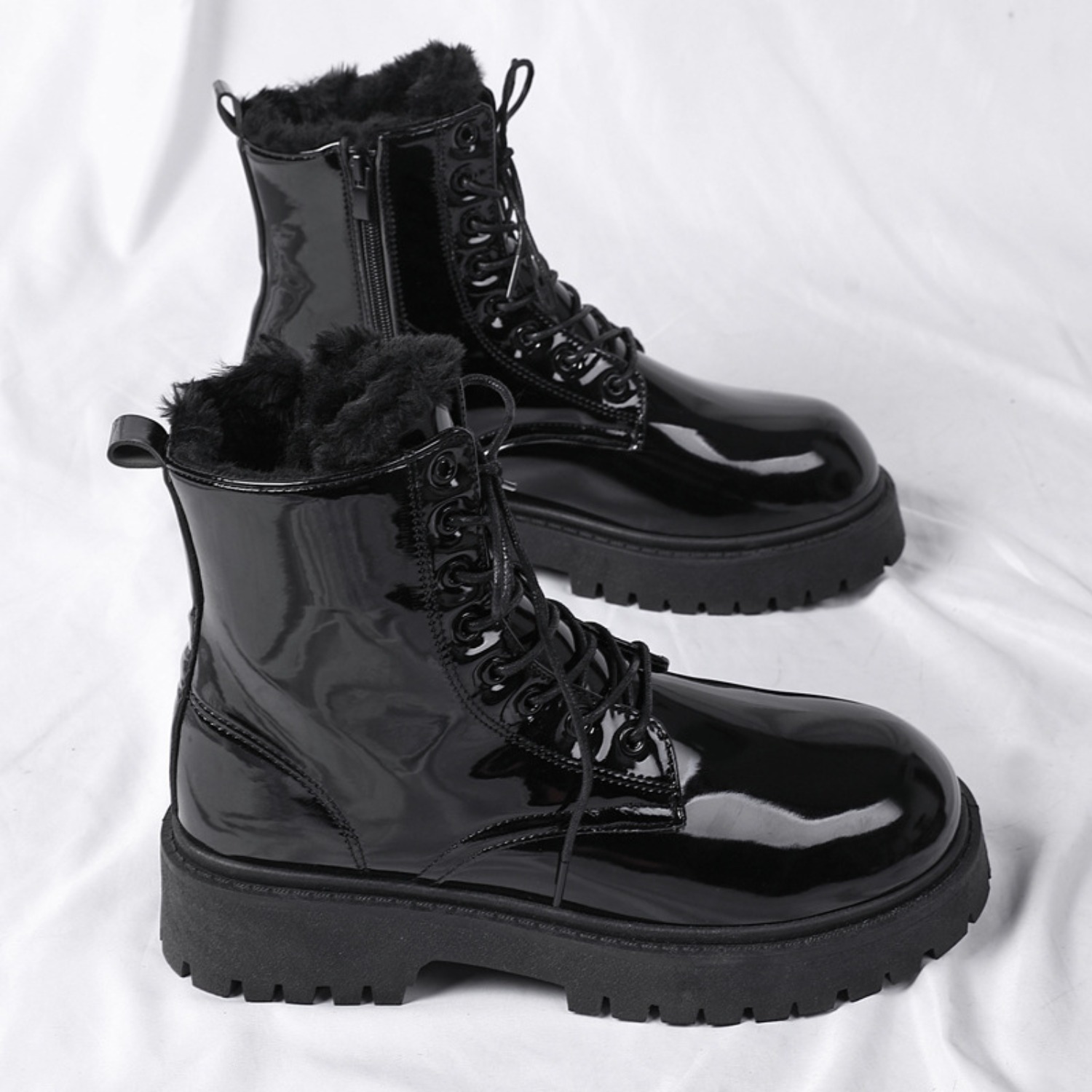 Warme Plüsch-High-Top-Stiefel  – Men Shoes 2026 Bewertung und Preis