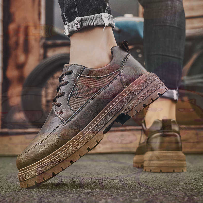 Dunkles Naturleder, modische T – Men Shoes Types Name Bewertung und Preis