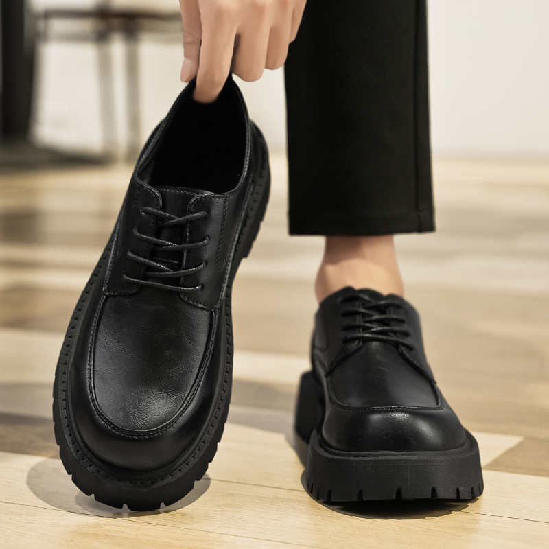 Runde Zehenpartie mit Schnürun – Men Shoes Expensive Bewertung und Preis